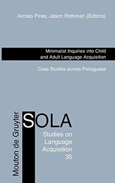 portada Minimalist Inquiries Into Child and Adult Language Acquisition (Studies on Language Acquisition Sola) (en Inglés)