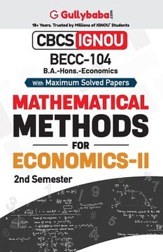 portada BECC-104 Mathematical Methods in Economics - II (en Inglés)