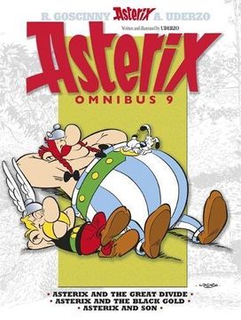 portada Asterix Omnibus 9: Includes Asterix and the Great Divide #25, Asterix and the Black Gold #26, and Asterix and Son #27