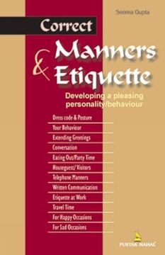 portada Correct Etiquette and Manners for all Occasions by Seema Gupta (2004) Paperback