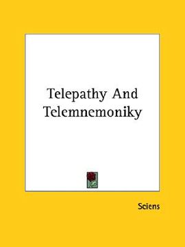 portada telepathy and telemnemoniky (en Inglés)