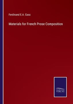portada Materials for French Prose Composition
