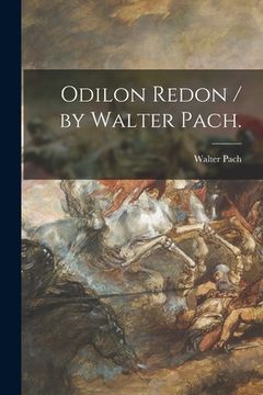 portada Odilon Redon / by Walter Pach. (in English)
