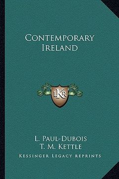 portada contemporary ireland (en Inglés)
