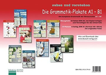 portada Die Grammatik-Plakate: Die Grammatik-Plakate A1 - B1 - Posters (10) mit Ubung (in German)