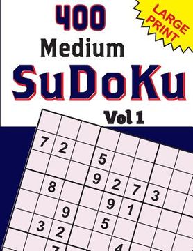 portada 400 Medium SuDoKu Vol 1 (en Inglés)
