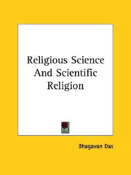 portada religious science and scientific religion (en Inglés)