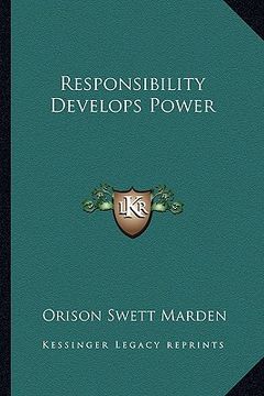 portada responsibility develops power (en Inglés)