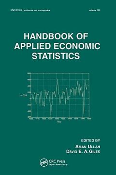 portada Handbook of Applied Economic Statistics (Statistics: A Series of Textbooks and Monographs) (en Inglés)