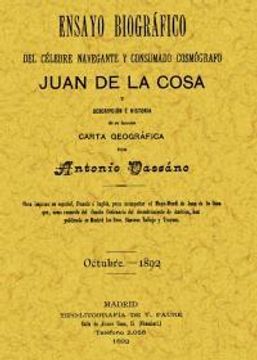 portada Ensayo biográfico del célebre navegante y consumado cartógrafo Juan de la Cosa