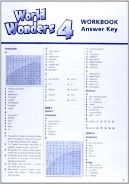 portada World Wonders 4: Workbook With key (en Inglés)