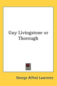 portada guy livingstone or thorough (en Inglés)