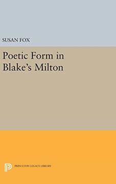 portada Poetic Form in Blake's Milton (Princeton Legacy Library) 