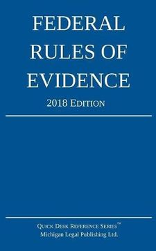 portada Federal Rules of Evidence; 2018 Edition
