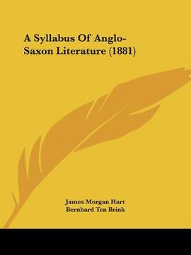 portada a syllabus of anglo-saxon literature (1881) (in English)