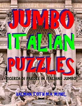 portada Jumbo Italian Puzzles: 111 Large Print Italian Word Search Puzzles (in Italian)