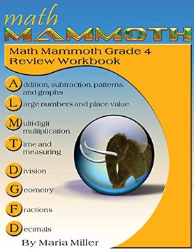 portada Math Mammoth Grade 4 Review Workbook (en Inglés)