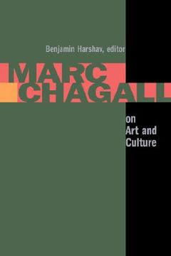 portada marc chagall on art and culture: including the first book on chagall's art by a. efros and ya. tugenhold (moscow 1918) (en Inglés)