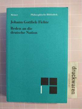 portada Reden an die Deutsche Nation. [Philosophische Bibliothek, bd. 588]. (in German)