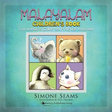 portada Malayalam Children's Book: Cute Animals to Color and Practice Malayalam
