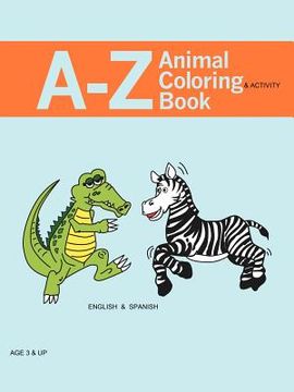portada a-z animal coloring & activity book (en Inglés)