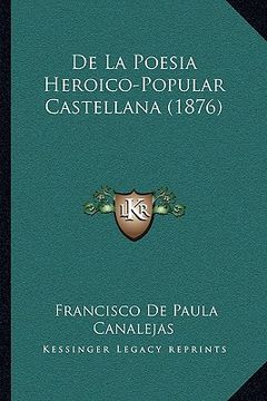 portada de la poesia heroico-popular castellana (1876)