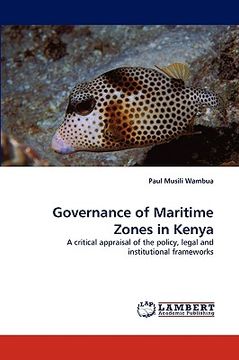portada governance of maritime zones in kenya (en Inglés)