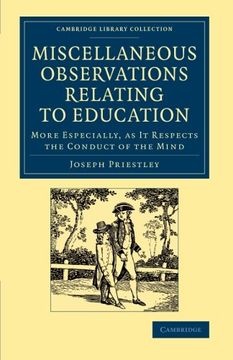 portada Miscellaneous Observations Relating to Education: More Especially as it Respects the Conduct of the Mind (Cambridge Library Collection - Education) (en Inglés)