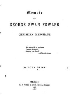 portada Memoir of George Swan Fowler, Christian Merchant (in English)