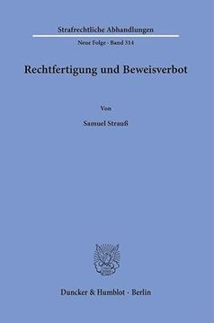 portada Rechtfertigung Und Beweisverbot (en Alemán)