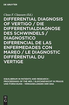 portada Differential Diagnosis of Vertigo /Die Differentialdiagnose des Schwindels /Diagnostico Diferencial de las Enfermedades con Mareo /le Diagnostic Diffe (en Inglés)