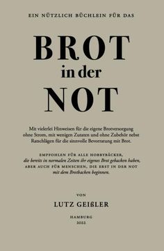 portada Brot in der not (in German)