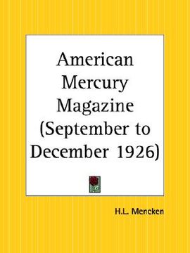 portada american mercury magazine september to december 1926