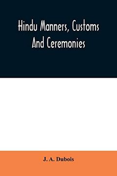 portada Hindu Manners, Customs and Ceremonies (en Inglés)
