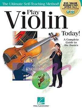 portada Play Violin Today! Beginner's Pack: Method Books for Levels 1 & 2 Plus Online Audio & Video Access (en Inglés)