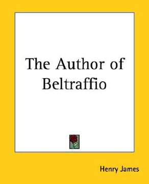 portada the author of beltraffio
