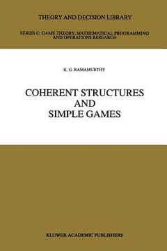 portada Coherent Structures and Simple Games (en Inglés)