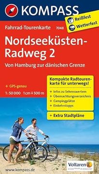 portada Nordseeküstenradweg 2, von Hamburg/Elbe zur Dänischen Grenze: Fahrrad-Tourenkarte. Gps-Genau. 1: 50000.