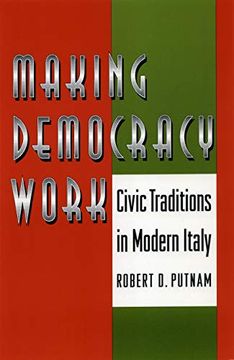 portada Making Democracy Work: Civic Traditions in Modern Italy (Princeton Paperbacks) (in English)