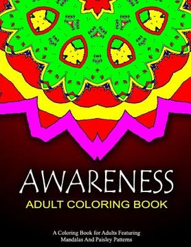 portada AWARENESS ADULT COLORING BOOK - Vol.10: relaxation coloring books for adults (in English)