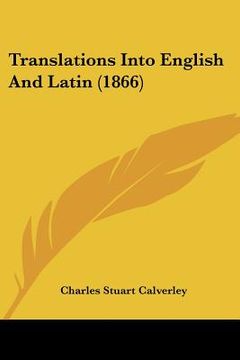 portada translations into english and latin (1866) (en Inglés)