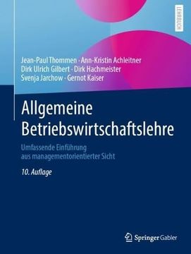 portada Thommen: Allgemeine Betriebswirtschaftsl (en Alemán)