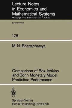 portada comparison of box-jenkins and bonn monetary model predition performance (en Inglés)