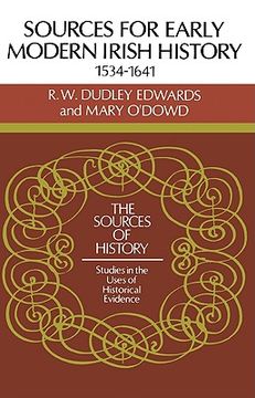portada Sources for Modern Irish History (Sources of History) (en Inglés)