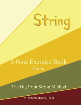 portada 3-Note Exercise Book: Violin (The Big Print String Method)