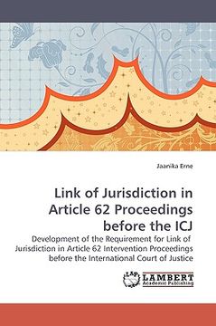 portada link of jurisdiction in article 62 proceedings before the icj (en Inglés)