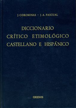 portada Diccionario Critico Etimologico Castellano e Hispa Nico (t. 3)