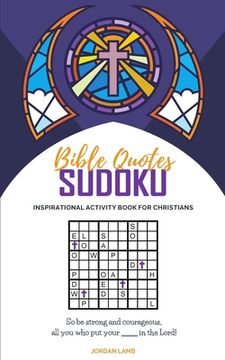 portada Bible Quotes Sudoku: Inspirational Activity Book For Christians (en Inglés)