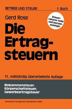 portada Die Ertragsteuern (in German)