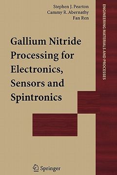 portada gallium nitride processing for electronics, sensors and spintronics (en Inglés)